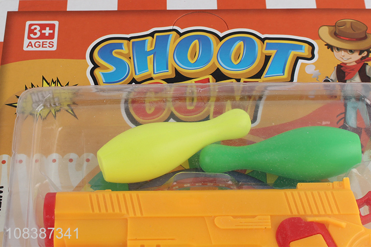 Good quality colorful shooting games soft bullet gun toys