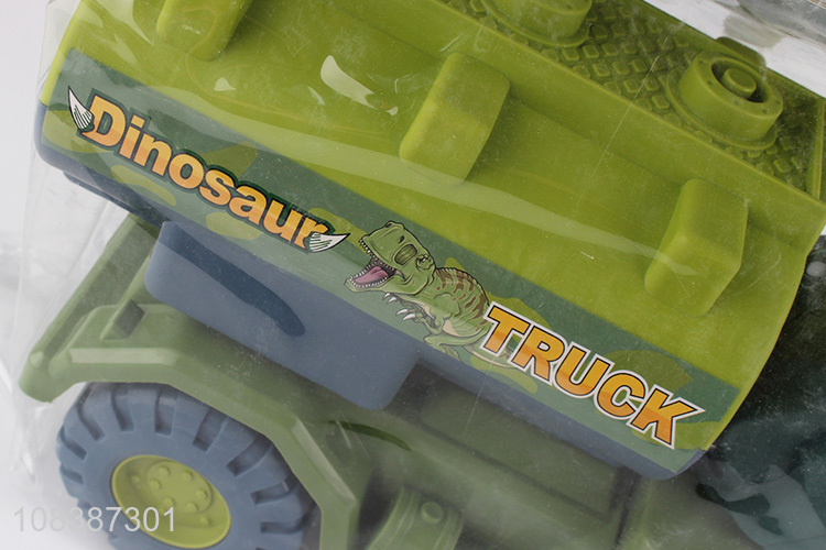 Factory wholesale dinosaur shape plastic truck toys