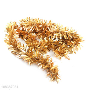 New arrival metallic Christmas tinsel artificial garland wedding party decor