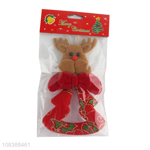 Good Quality Cute Christmas Elk Non-Woven Hanging Decoration