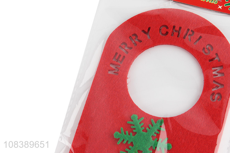 Good Sale Santa Claus Christmas Door Handle Hanging Decoration
