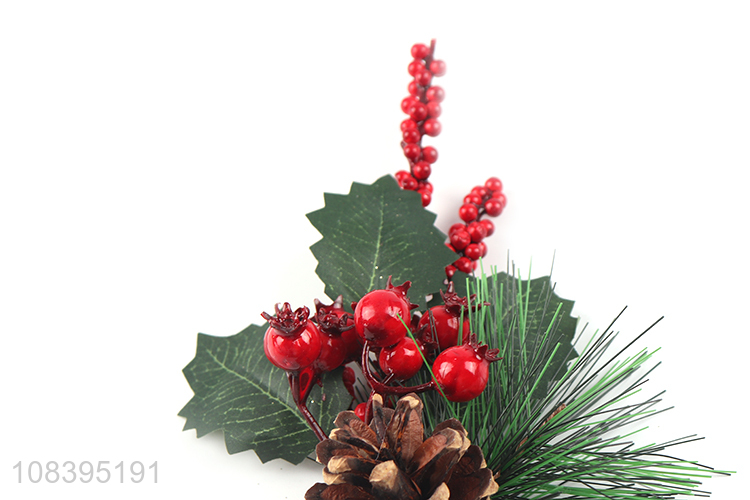 Good quality indoor decoration pine cone christmas picks