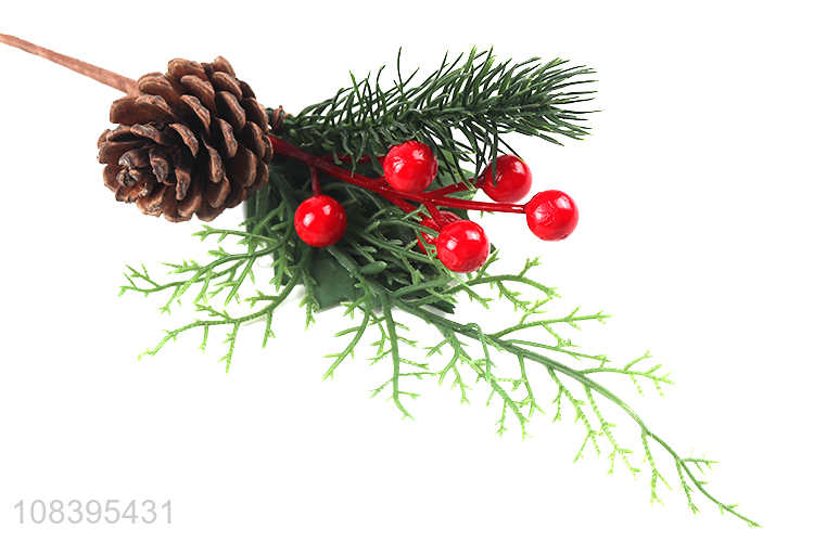 New products pine cone christmas picks for decoration