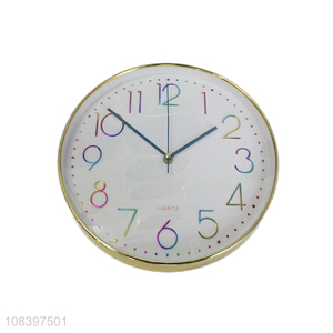 Best price round wall clocks silent plastic frame wall clock