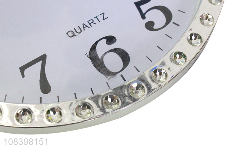 Yiwu supplier office silent clock plastic frame wall clock