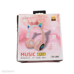 High quality cute wireless music headphones for girls