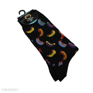 Good selling colourful fashion cotton socks crew socks wholesale