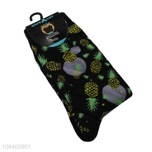 Best sale fruit pattern cotton fashion socks crew socks