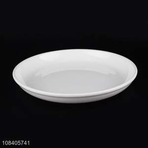 Online wholesale ceramic durable dinnerware plate for restaurant