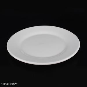 Good quality 8inch ceramic white tableware plate for sale