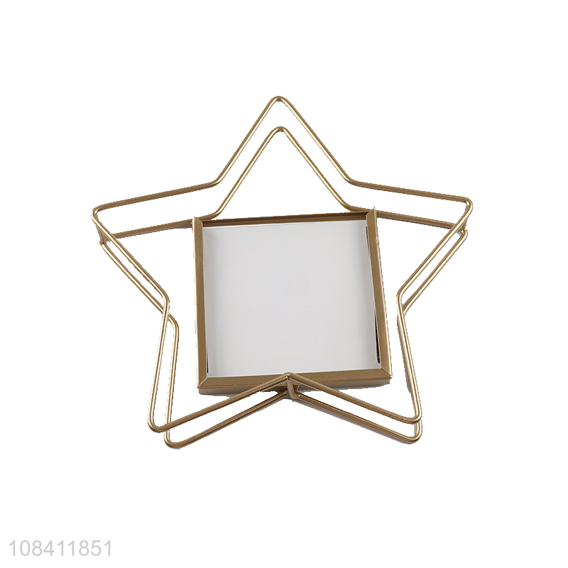 Hot items star shape metal decorative photo frame for sale