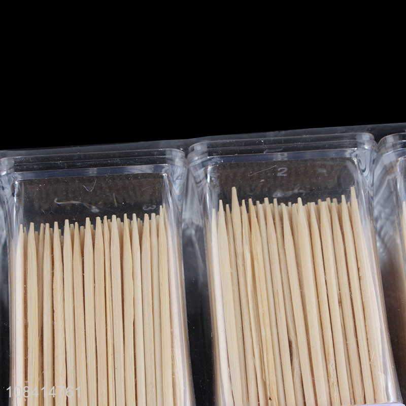 Factory price disposable biodegradable natural bamboo toothpicks for teeth cleaning