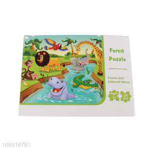 Factory price 24 piece children puzzles cartoon jigsaw