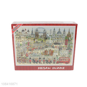 Wholesale 1000 piece paper jigsaw puzzles for adults and kids