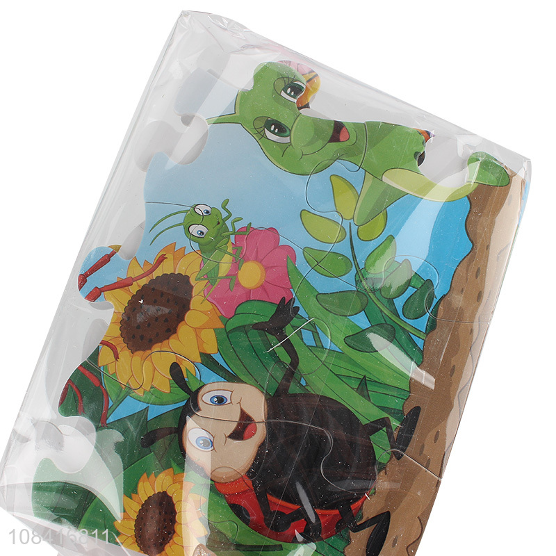 Hot selling cartoon insect puzzles paper puzzles for kids