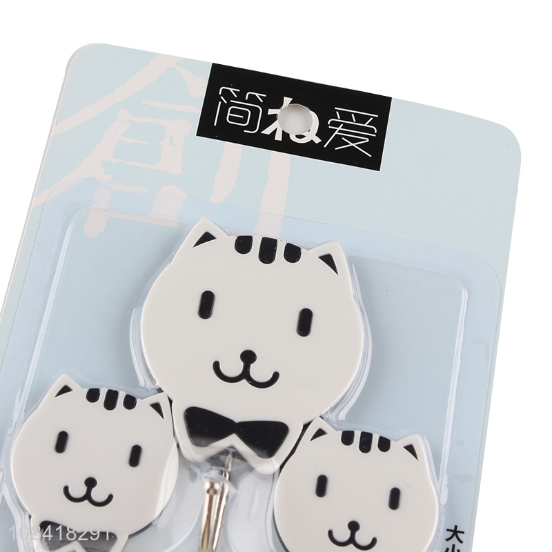 Hot products cute cat wall sticky hooks for storage