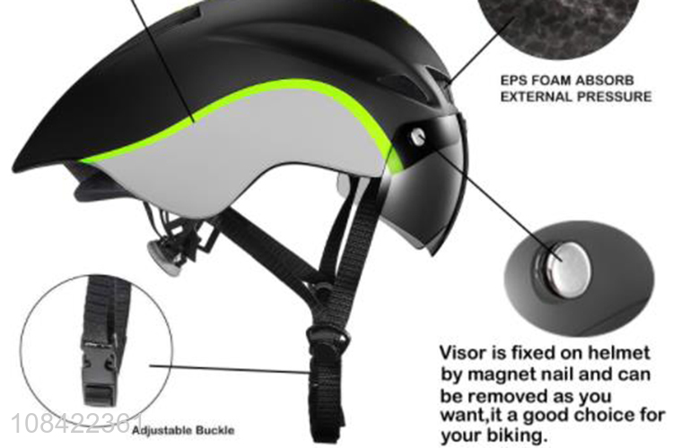 Online wholesale removable sports cycling helmet with magnet nail