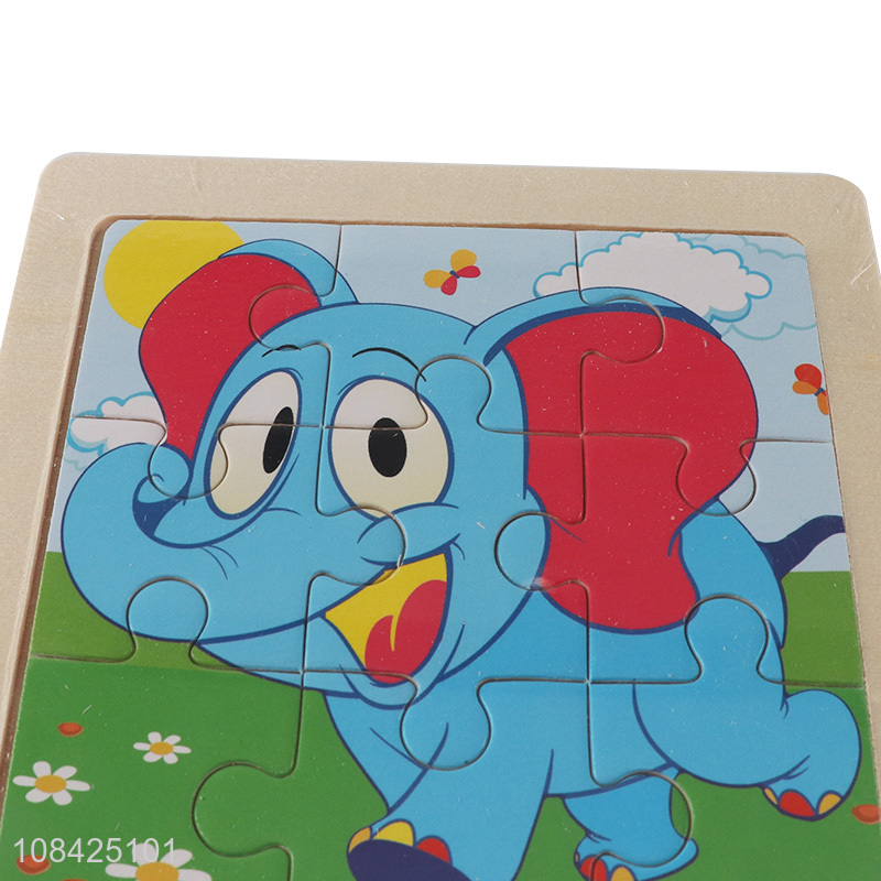 Factory price mini cartoon elephant jigsaw puzzle for toddlers 1-3