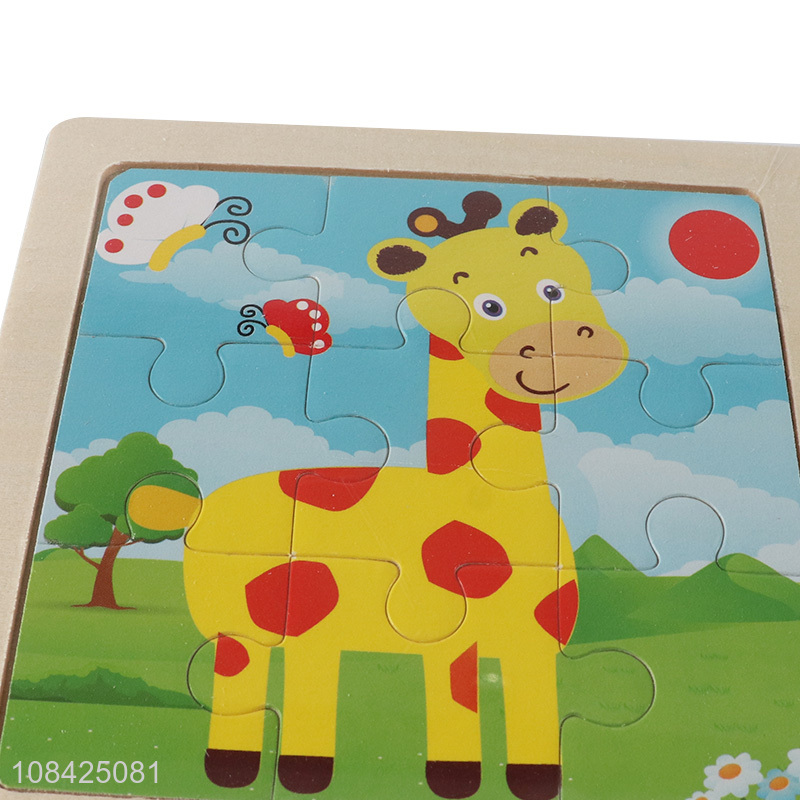 Hot product paper giraffe puzzle kids preschool educational toy