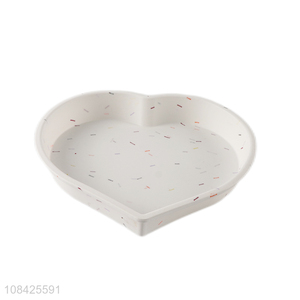 Hot sale non-stick heart shape silicone cake pan kitchen cake molds