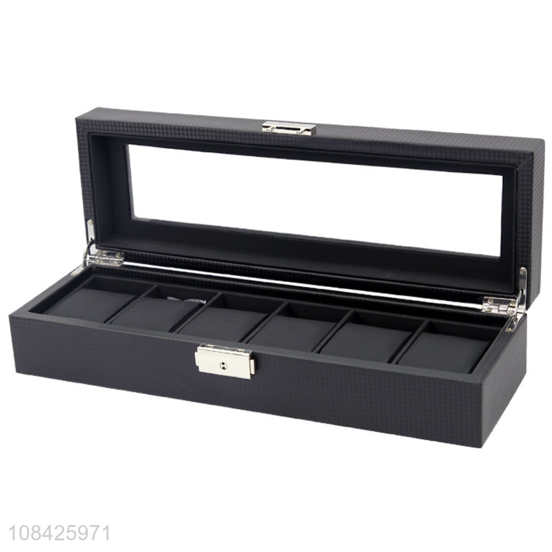 china wholesale PU watch storage box jewelry box