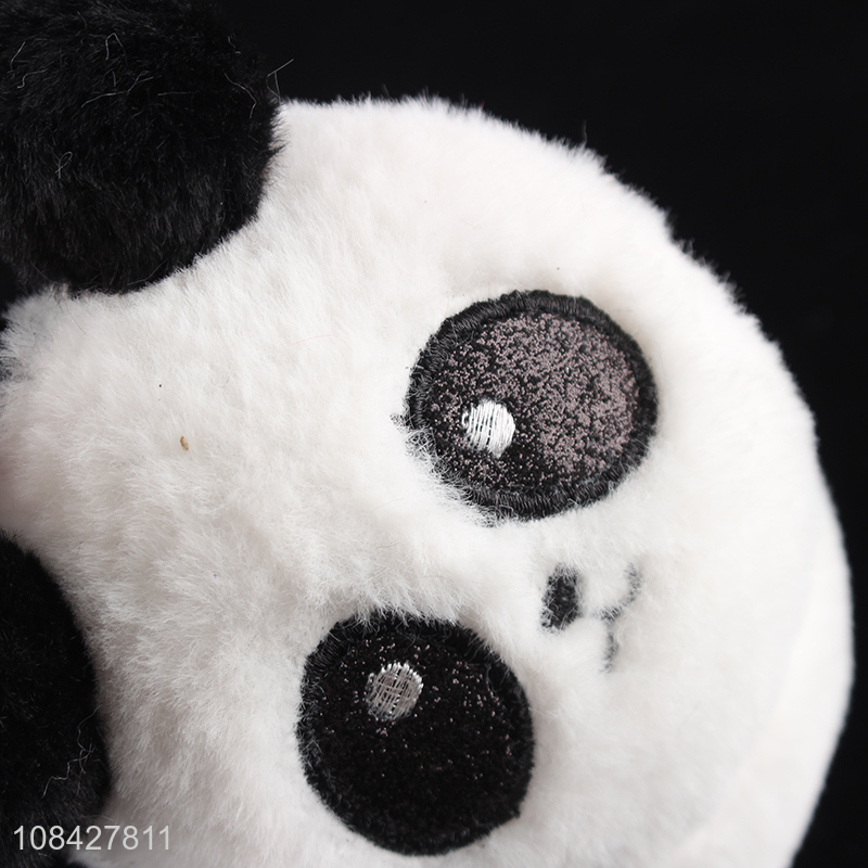 China wholesale girls cute panda warm plush earmuffs