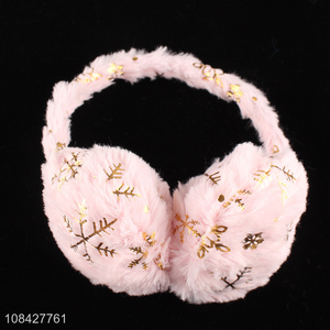 Good quality pink furry earmuffs fashion warm earmuffs