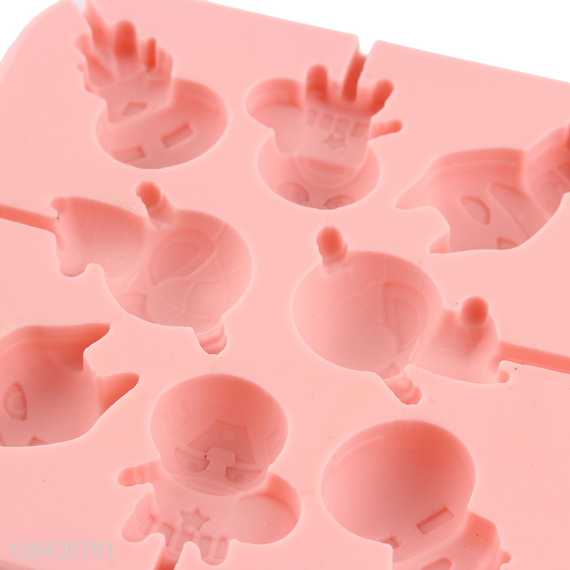 Popular product 100% silicone candy molds silicone lollipop mold tray