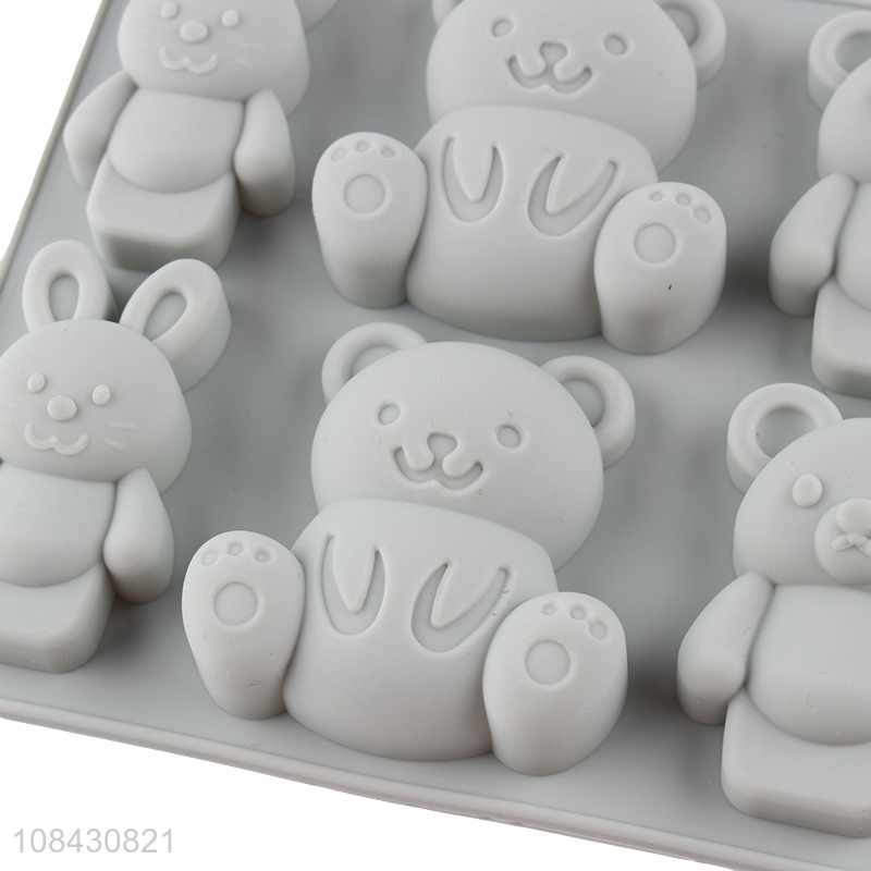 Wholesale cartoon animal shape silicone molds for candy chocolate jelly