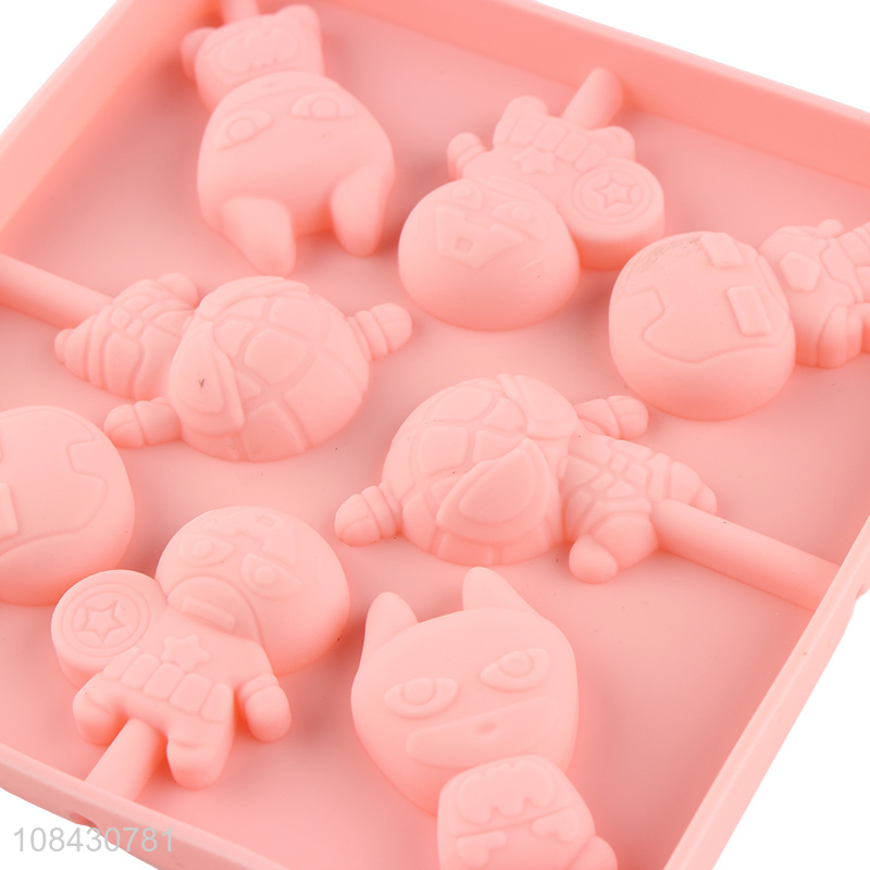 Popular product 100% silicone candy molds silicone lollipop mold tray