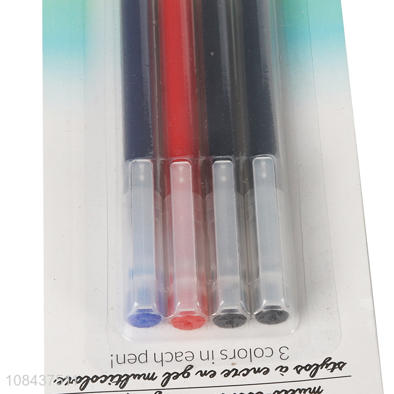 Hot selling 4pieces office school gel pen set wholesale