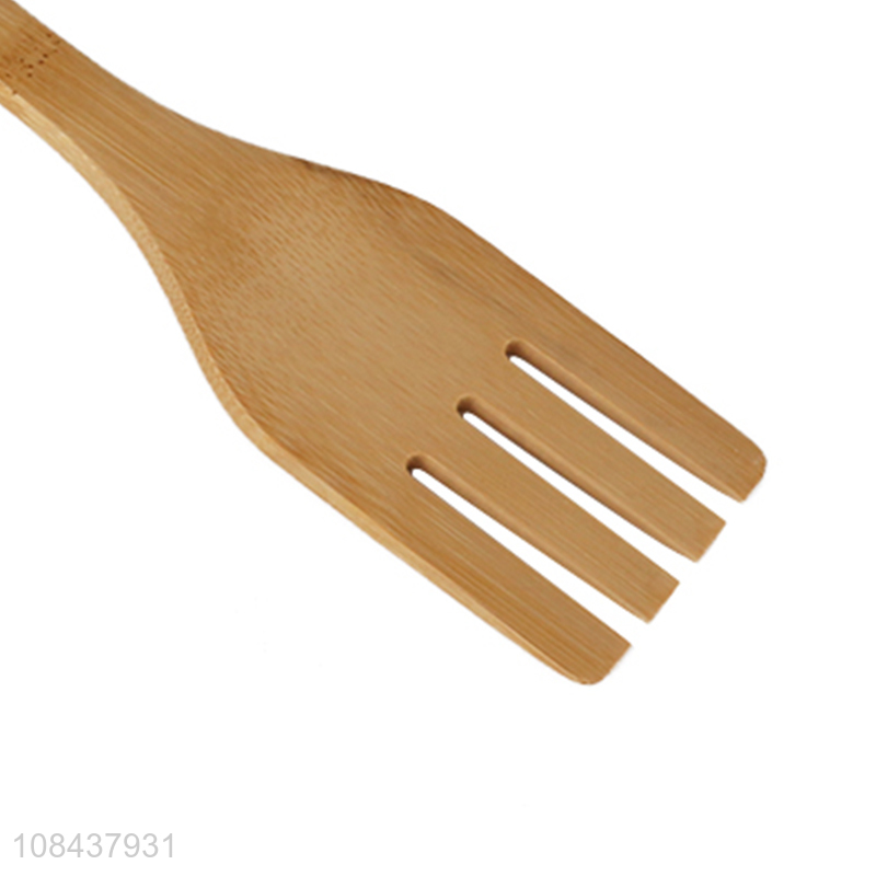 Top quality kitchen utensils bamboo slotted spatula