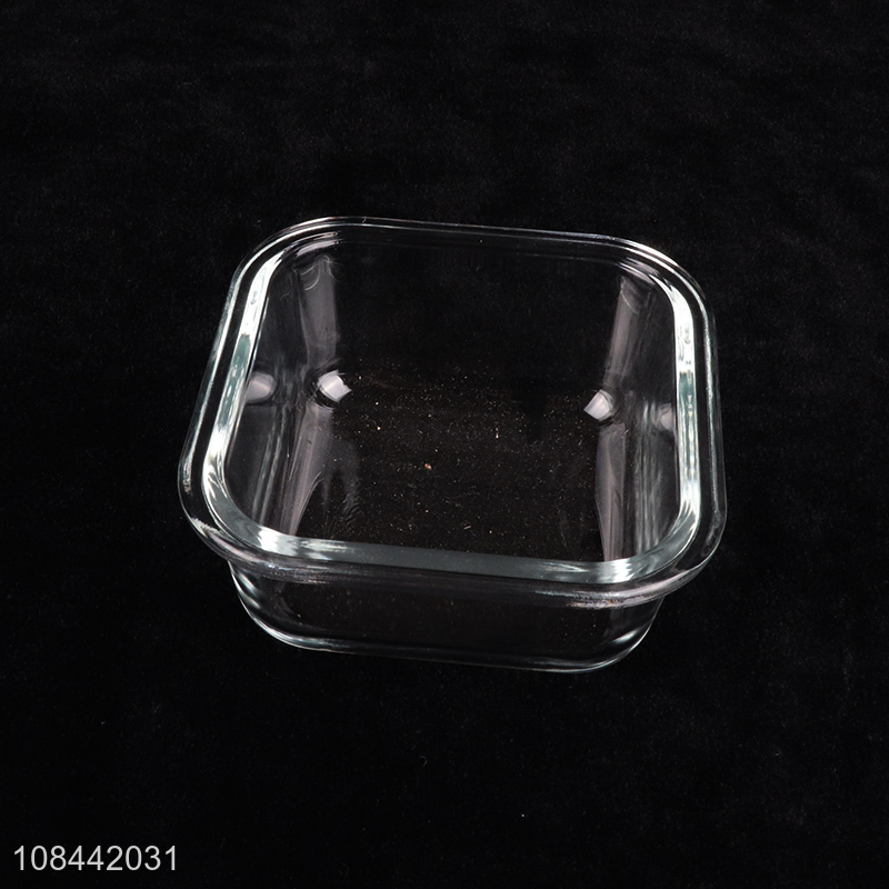 Factory price glass food preservation box with top quality