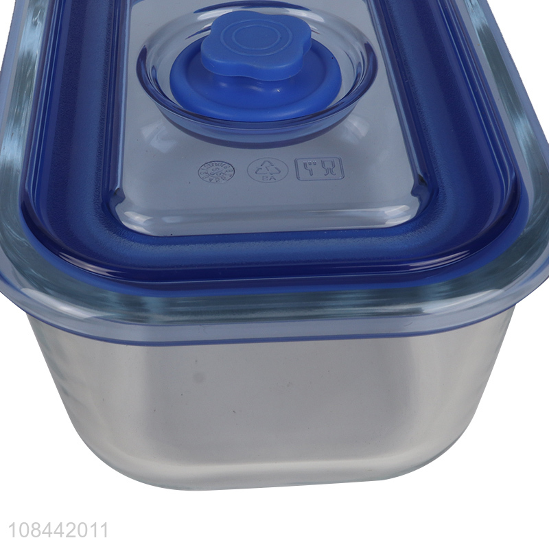 Good quality glass kitchen food preservation box for sale