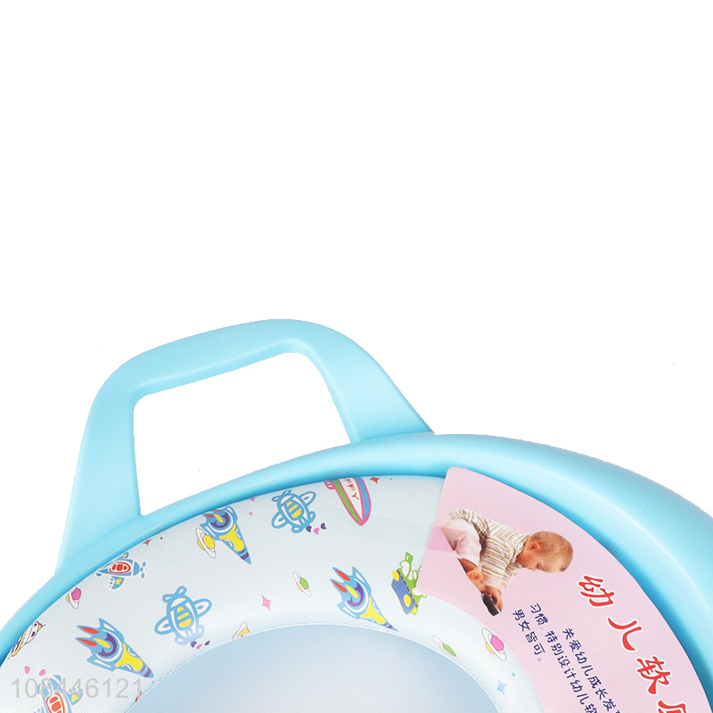 High quality toddlers potty training set baby potty toilet with grip handle