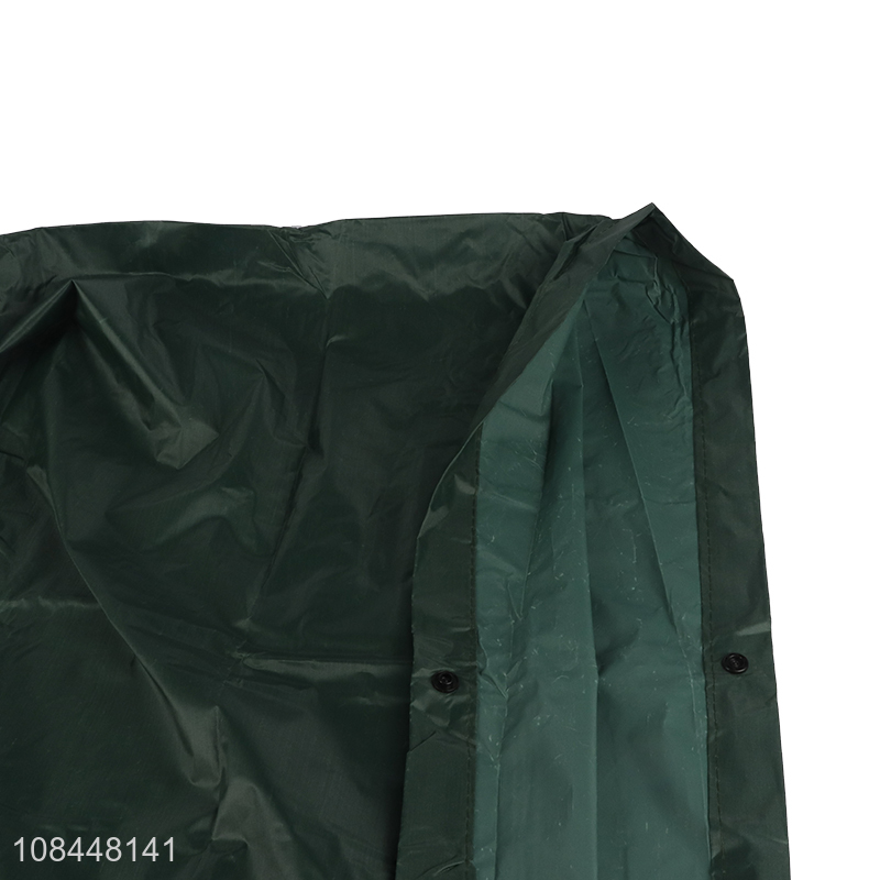 China supplier army green raincoat polyester poncho