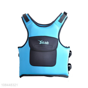 Wholesale adjustable floating surfing EPE foam life vest with pocket for adults