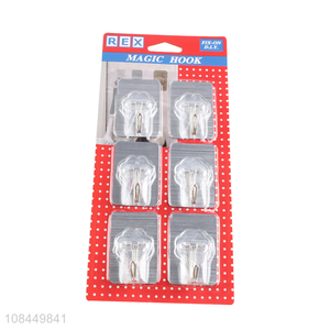 Hot products silver hooks household wall sticky hooks