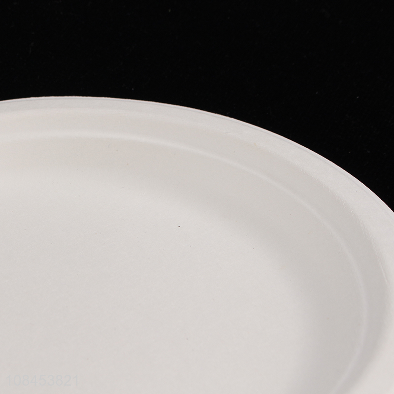 Wholesale price round plate disposable dinner plate