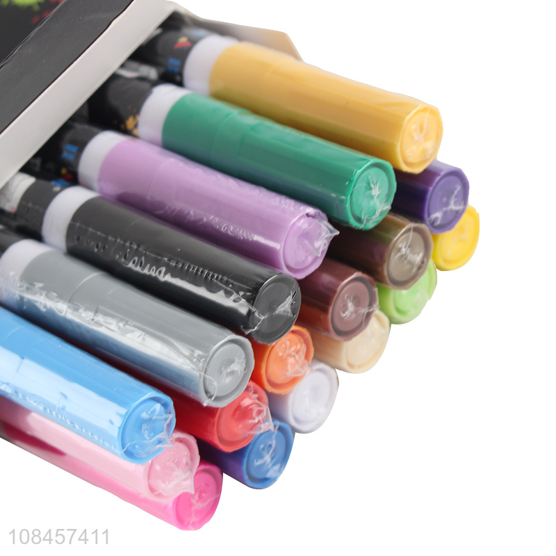 China supplier 18pcs acrylic paint marker for fine art