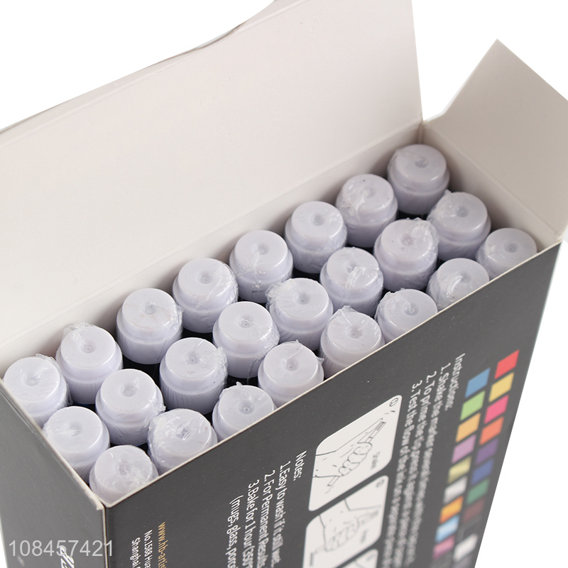 New products 24 color non-toxic acrylic paint marker