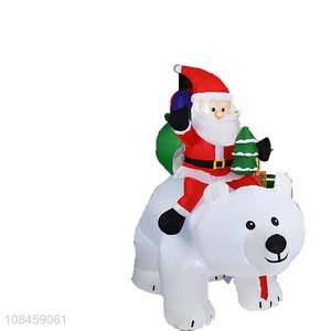 China products cute design inflatable toys santa claus decorations