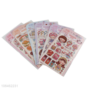 Online wholesale cartoon stickers hand account materials set