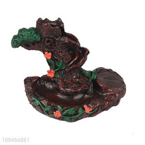 Hot selling waterfall monk backflow incense burner resin handicrafts