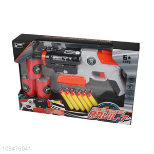 High quality plastic shell soft bullet toy gun with eva foam bullets