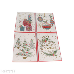 Factory price custom Christmas greeting cards with envelope