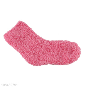 China supplier coral fleece socks comfortable home floor socks