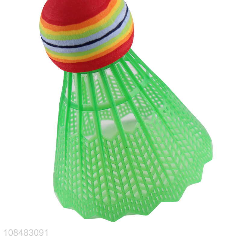 Good selling rainbow ball multicolor badminton with good quality