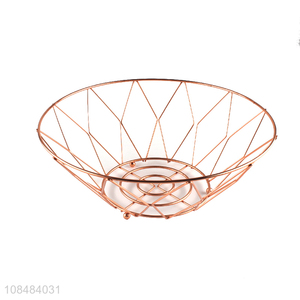 China wholesale desktop iron wire metal fruit vegetable basket