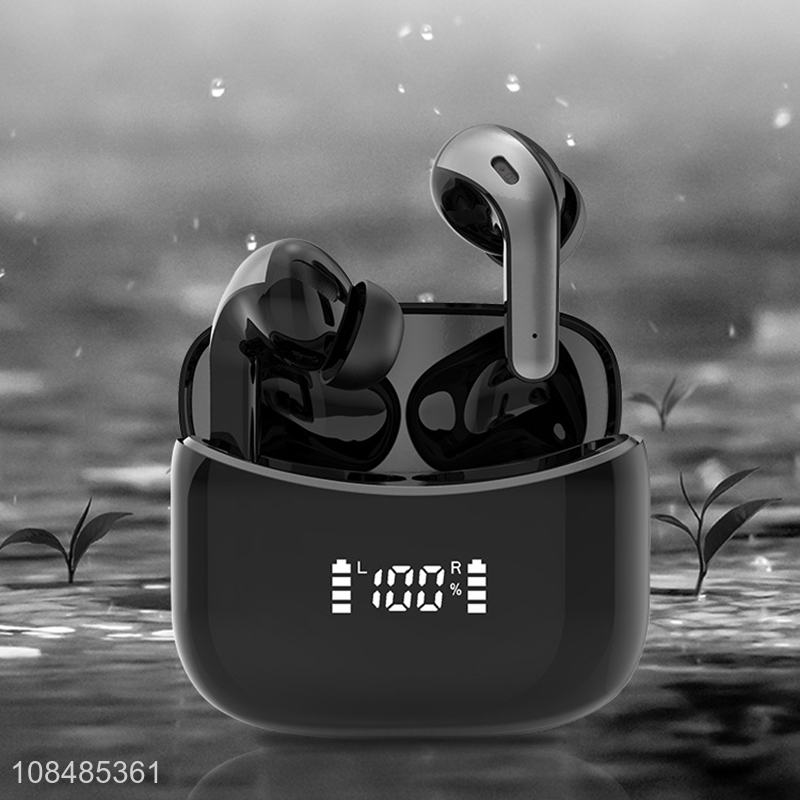 High quality 5.0 wireless earbuds IPX5 waterproof super bass music earbuds